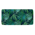Dark Tropical Palm Leaves Pattern Print Towel