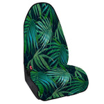 Dark Tropical Palm Leaves Pattern Print Waterproof Car Seat Cover