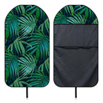Dark Tropical Palm Leaves Pattern Print Waterproof Car Seat Cover