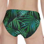 Dark Tropical Palm Leaves Pattern Print Women's Panties