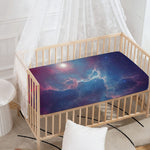 Dark Universe Galaxy Deep Space Print Baby Crib Sheet