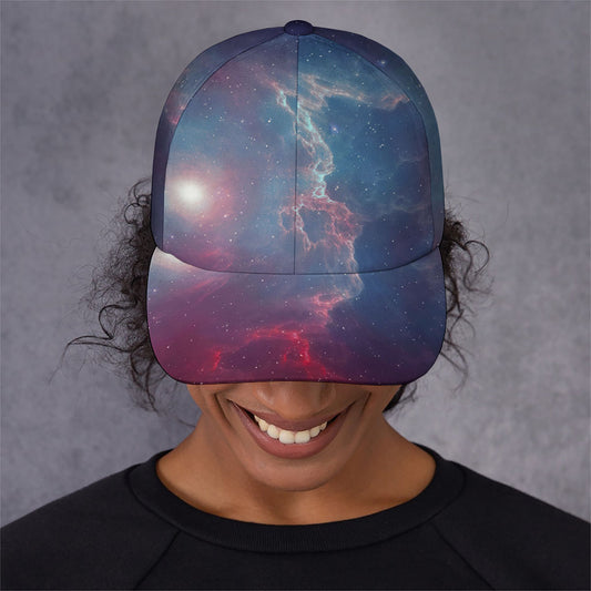 Dark Universe Galaxy Deep Space Print Baseball Cap