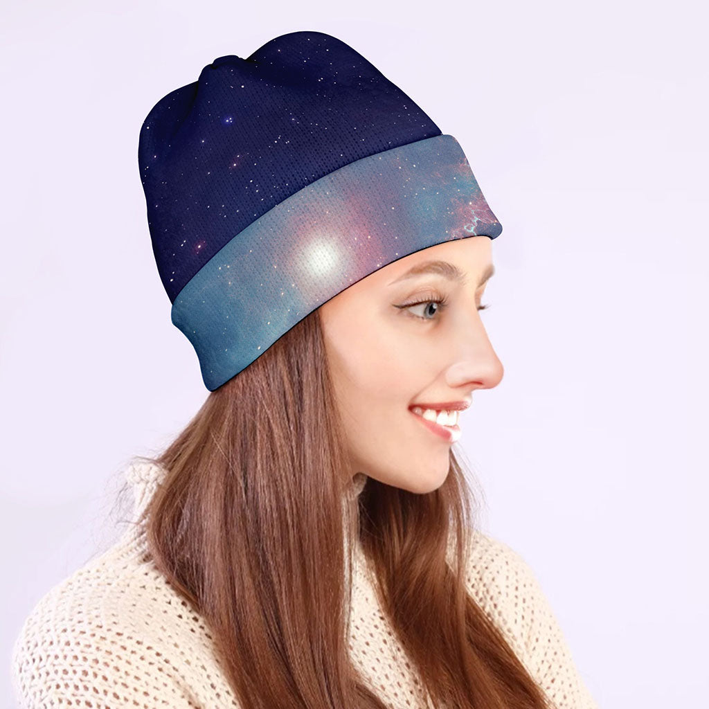 Dark Universe Galaxy Deep Space Print Beanie