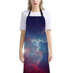 Dark Universe Galaxy Deep Space Print Bib Apron With Pocket