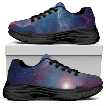 Dark Universe Galaxy Deep Space Print Black Chunky Shoes