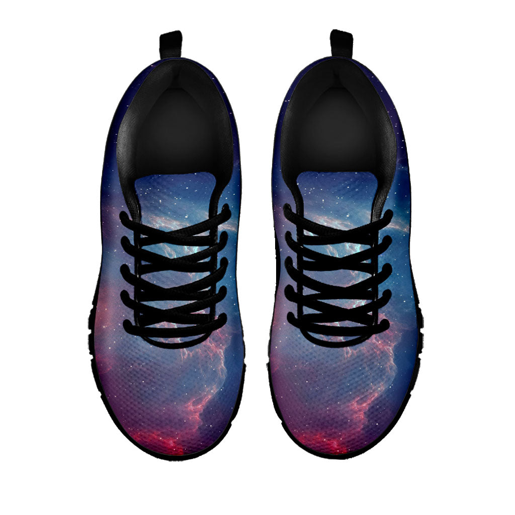 Dark Universe Galaxy Deep Space Print Black Running Shoes