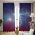 Dark Universe Galaxy Deep Space Print Dimout Pencil Pleat Curtains