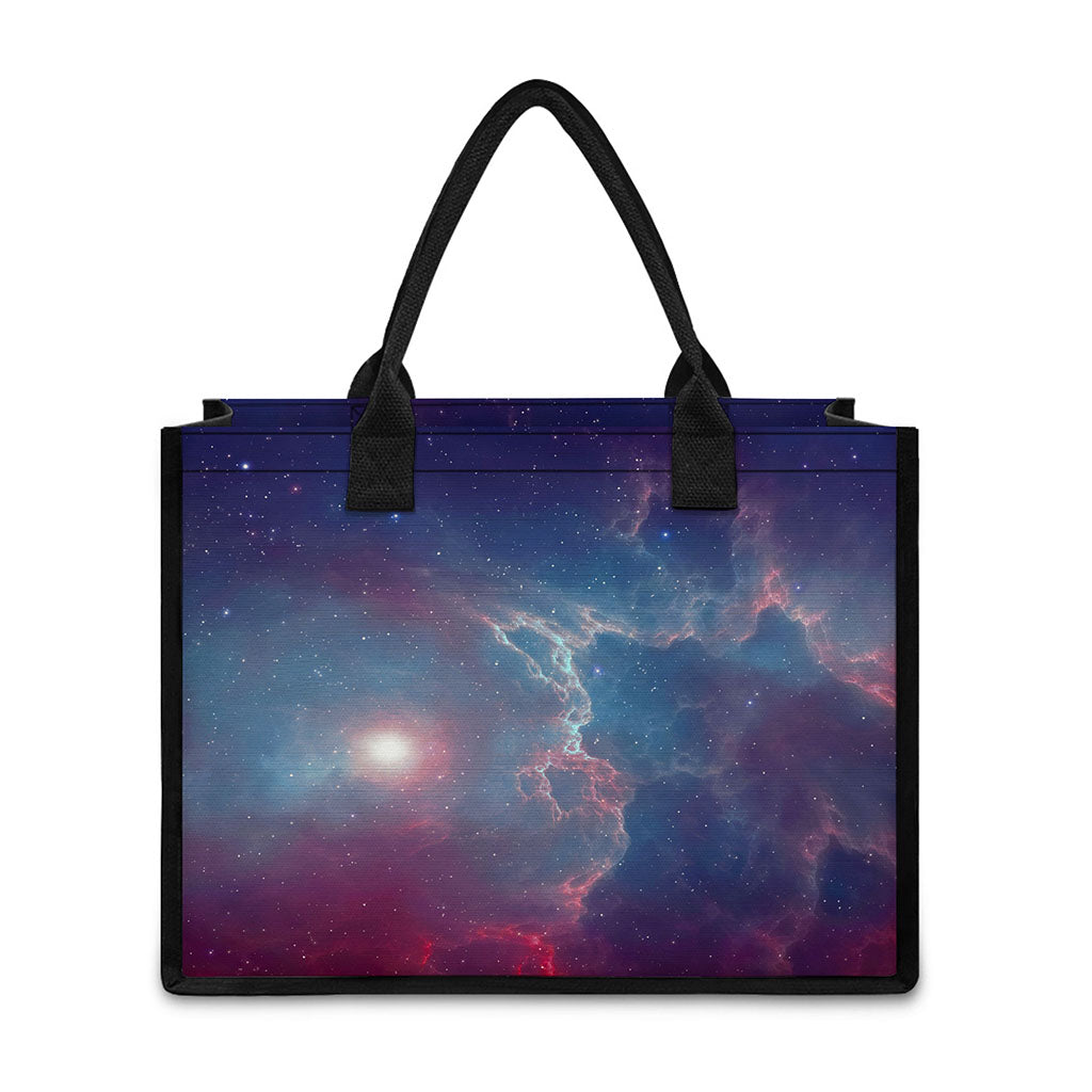 Dark Universe Galaxy Deep Space Print Canvas Tote Bag