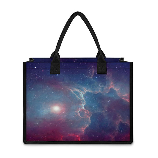 Dark Universe Galaxy Deep Space Print Canvas Tote Bag