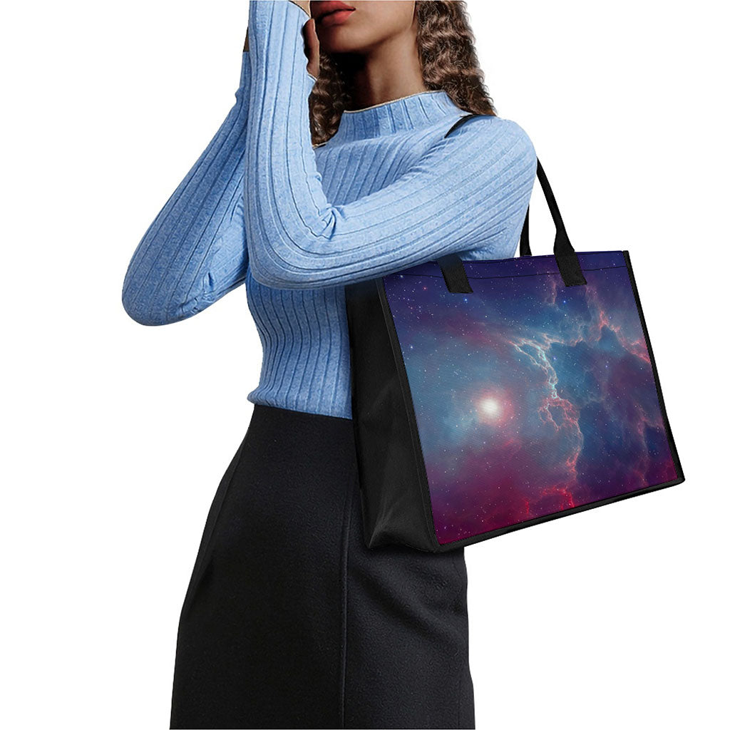 Dark Universe Galaxy Deep Space Print Canvas Tote Bag