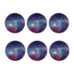 Dark Universe Galaxy Deep Space Print Coaster Set