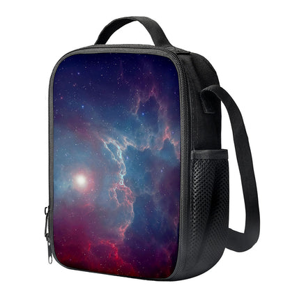 Dark Universe Galaxy Deep Space Print Crossbody Lunch Bag