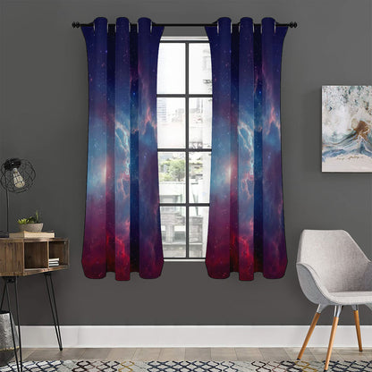 Dark Universe Galaxy Deep Space Print Curtain