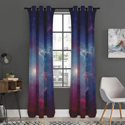 Dark Universe Galaxy Deep Space Print Curtain