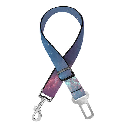 Dark Universe Galaxy Deep Space Print Dog Seat Belt