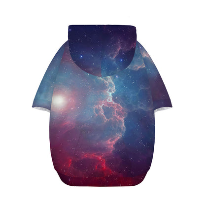 Dark Universe Galaxy Deep Space Print Dog Zip Up Hoodie