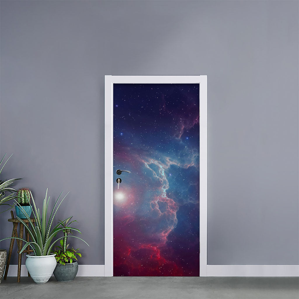 Dark Universe Galaxy Deep Space Print Door Sticker