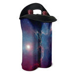 Dark Universe Galaxy Deep Space Print Double Neoprene Wine Tote