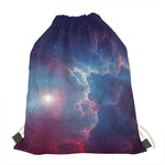 Dark Universe Galaxy Deep Space Print Drawstring Bag