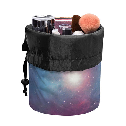 Dark Universe Galaxy Deep Space Print Drawstring Makeup Bag