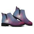 Dark Universe Galaxy Deep Space Print Flat Ankle Boots