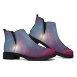 Dark Universe Galaxy Deep Space Print Flat Ankle Boots