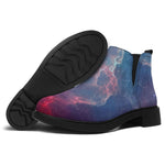 Dark Universe Galaxy Deep Space Print Flat Ankle Boots