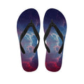 Dark Universe Galaxy Deep Space Print Flip Flops