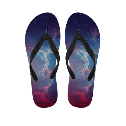 Dark Universe Galaxy Deep Space Print Flip Flops