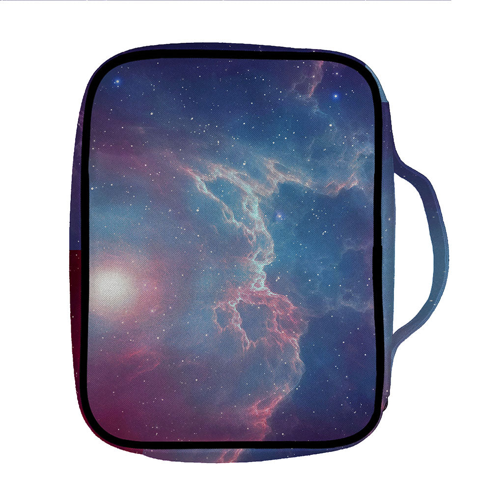Dark Universe Galaxy Deep Space Print Front Pocket Bible Bag