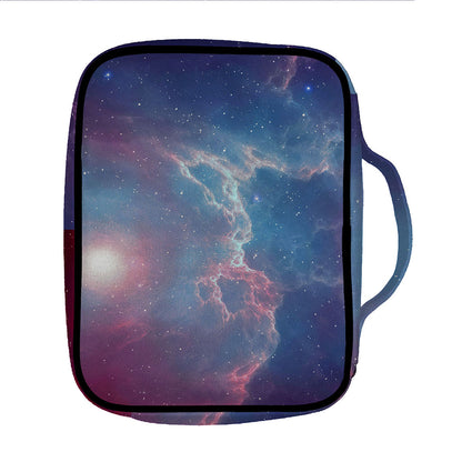 Dark Universe Galaxy Deep Space Print Front Pocket Bible Bag