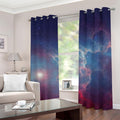 Dark Universe Galaxy Deep Space Print Grommet Curtains