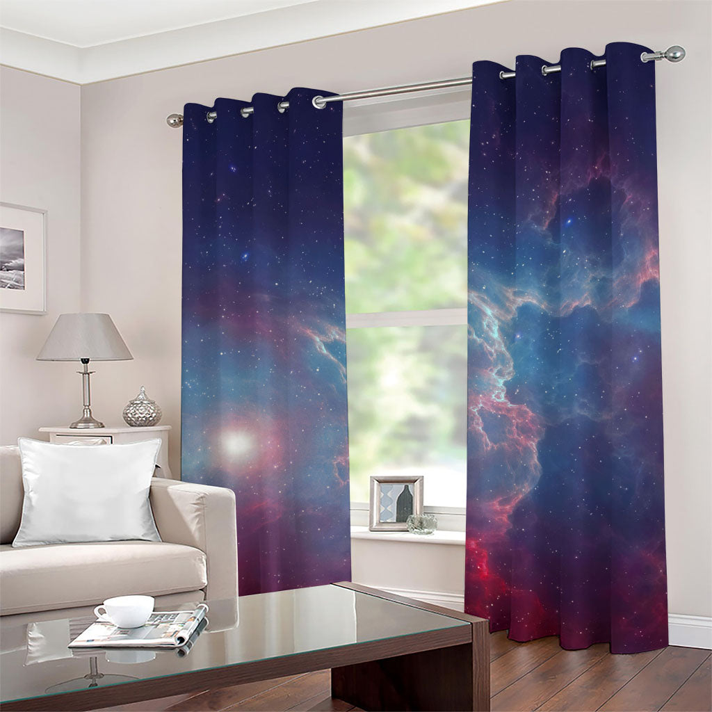 Dark Universe Galaxy Deep Space Print Grommet Curtains