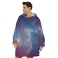 Dark Universe Galaxy Deep Space Print Hoodie Blanket