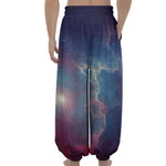 Dark Universe Galaxy Deep Space Print Lantern Pants