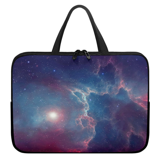 Dark Universe Galaxy Deep Space Print Laptop Sleeve With Handle