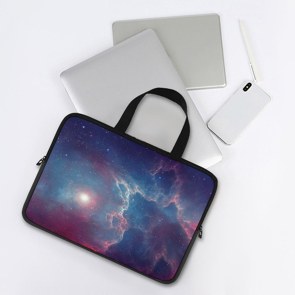 Dark Universe Galaxy Deep Space Print Laptop Sleeve With Handle