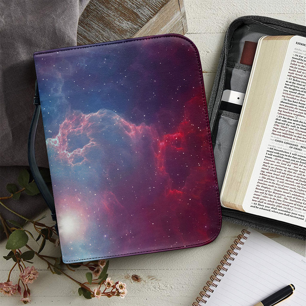 Dark Universe Galaxy Deep Space Print Leather Bible Cover