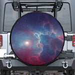 Dark Universe Galaxy Deep Space Print Leather Spare Tire Cover