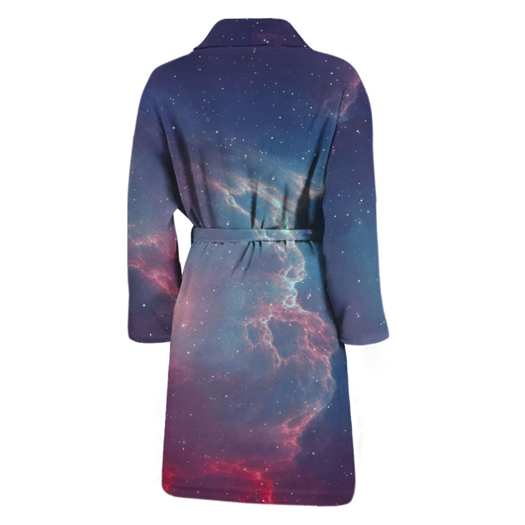 Dark Universe Galaxy Deep Space Print Men's Bathrobe