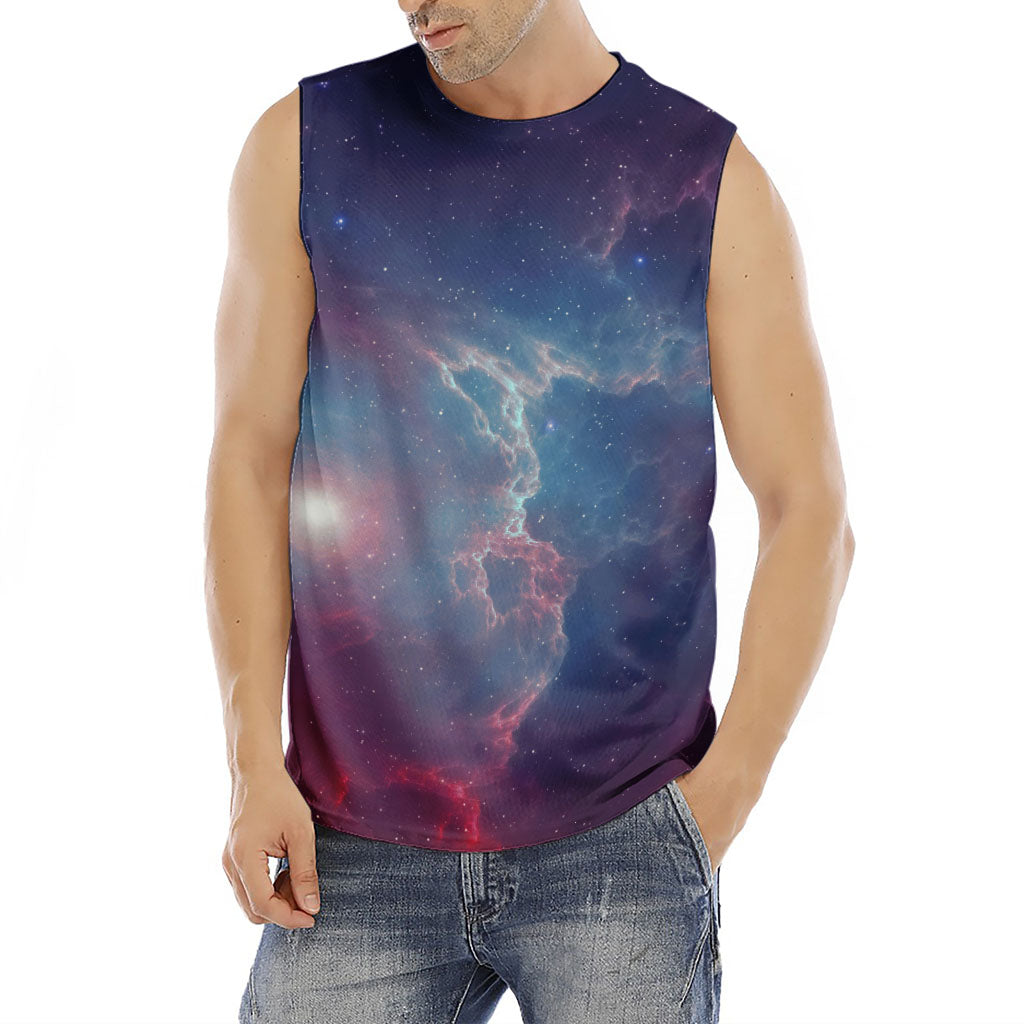 Dark Universe Galaxy Deep Space Print Men's Fitness Tank Top