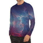 Dark Universe Galaxy Deep Space Print Men's Long Sleeve Rash Guard