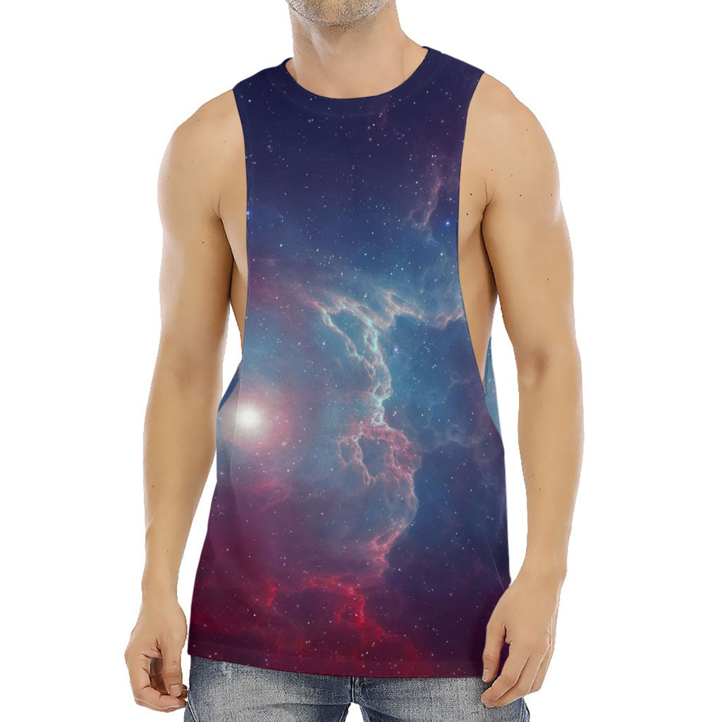 Dark Universe Galaxy Deep Space Print Men's Muscle Tank Top