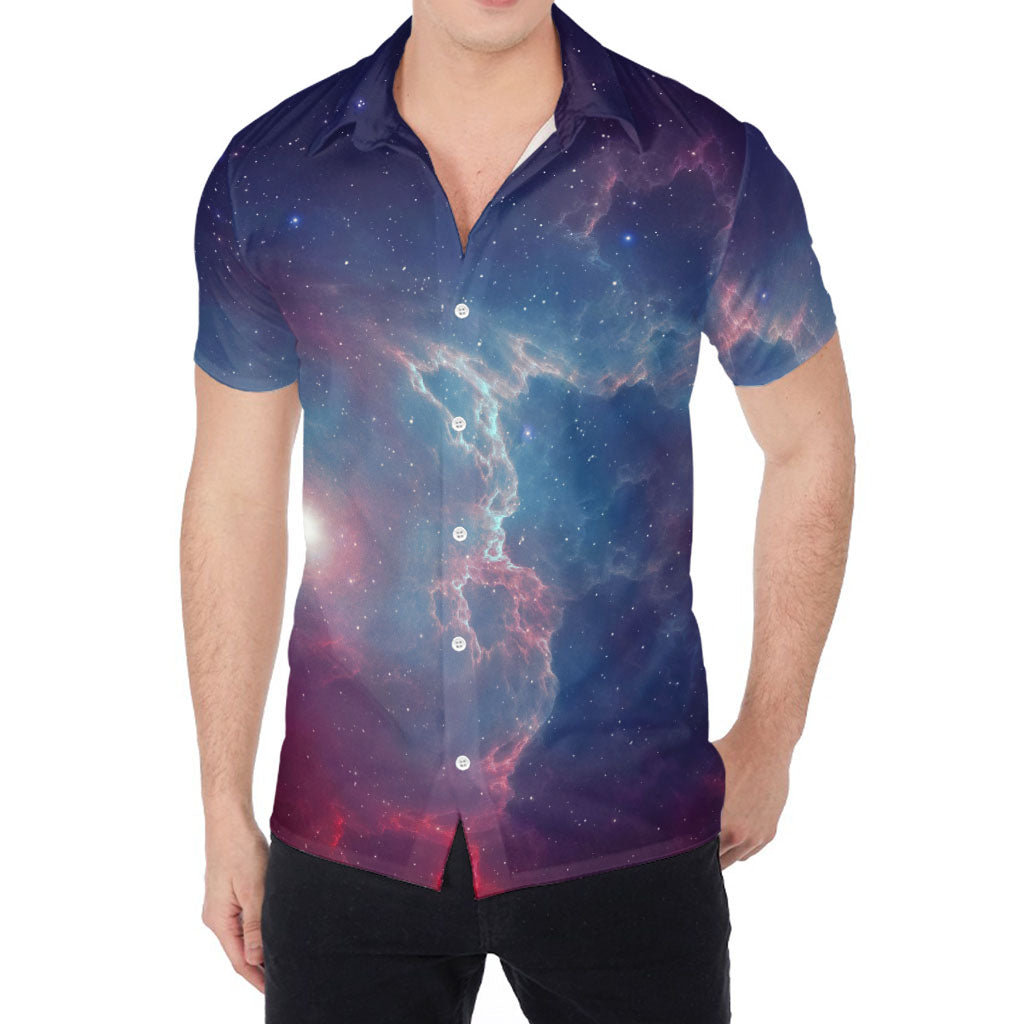Dark Universe Galaxy Deep Space Print Men's Shirt