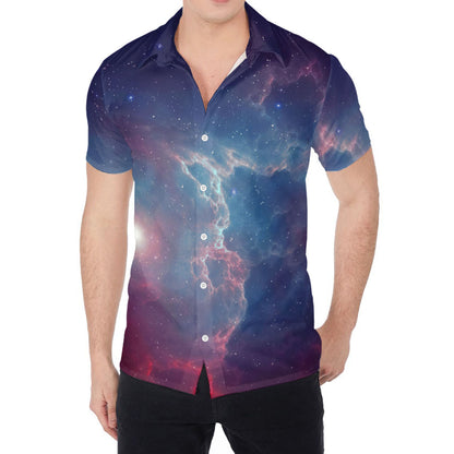 Dark Universe Galaxy Deep Space Print Men's Shirt