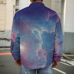 Dark Universe Galaxy Deep Space Print Men's Shirt Jacket