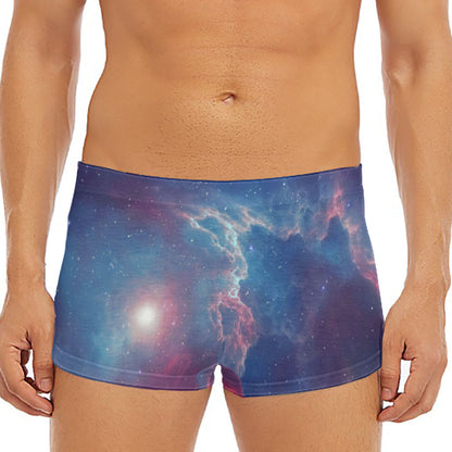 Dark Universe Galaxy Deep Space Print Men's Short Boxer Briefs