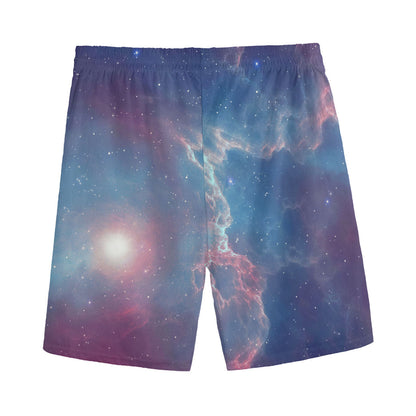 Dark Universe Galaxy Deep Space Print Men's Sports Shorts