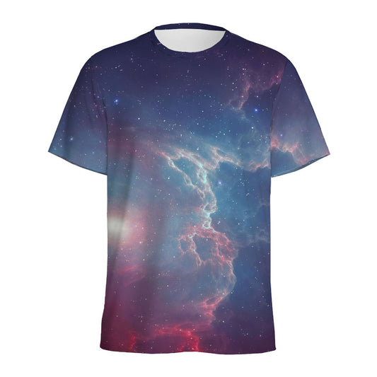 Dark Universe Galaxy Deep Space Print Men's Sports T-Shirt