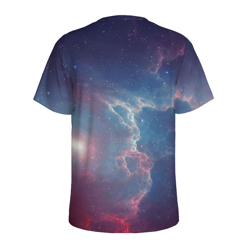 Dark Universe Galaxy Deep Space Print Men's Sports T-Shirt